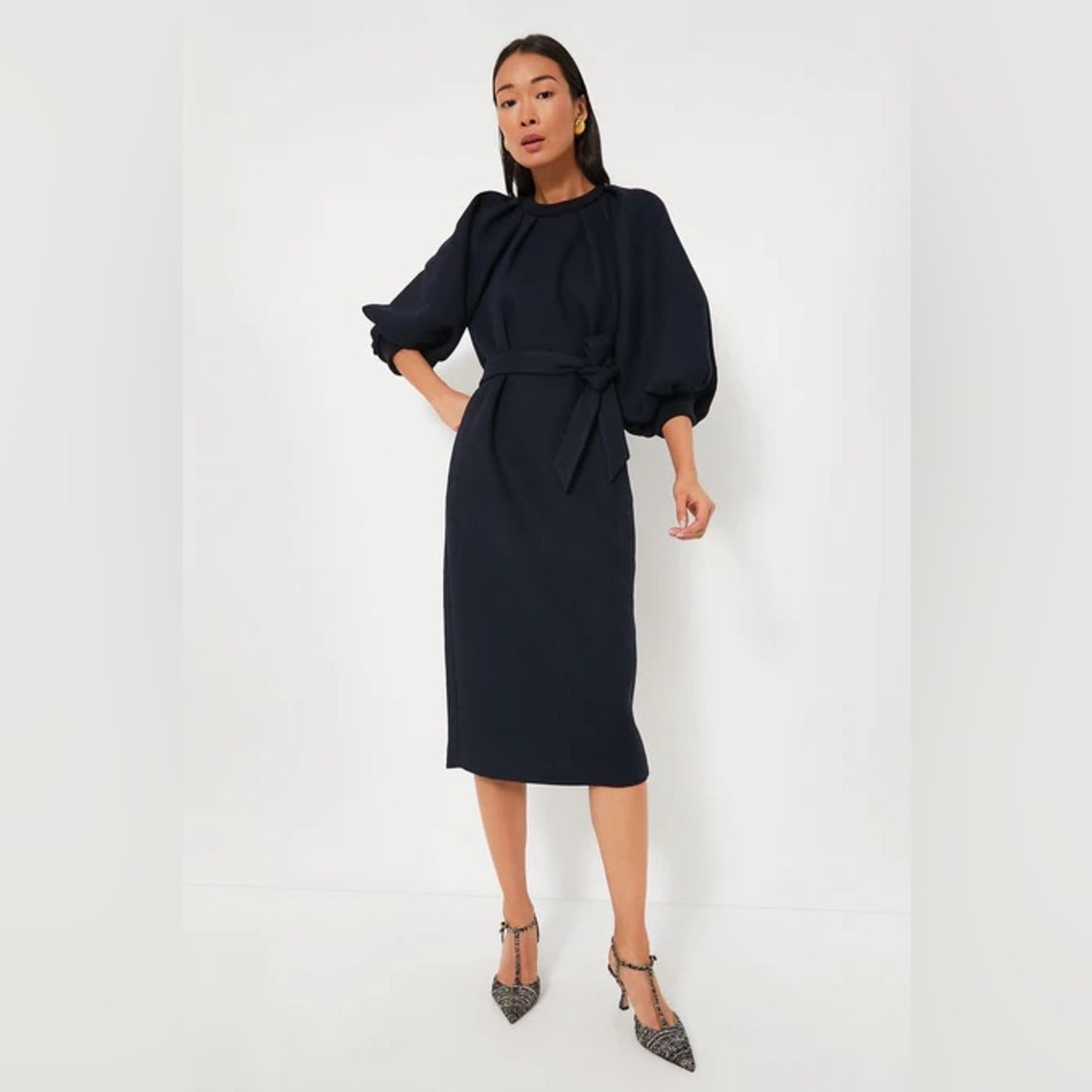 *NWT* TUCKERNUCK Elsa Dress in Luxe Deep Navy — S